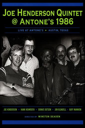 Joe Henderson Quintet @ Antone's 1986 poster