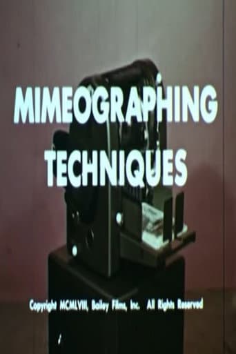 Mimeographing Techniques poster
