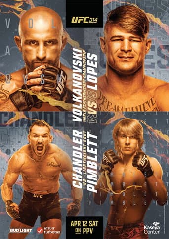 UFC 314: Volkanovski vs. Lopes poster
