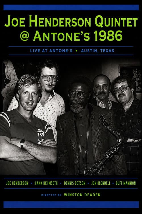 Joe Henderson Quintet @ Antone's 1986 poster