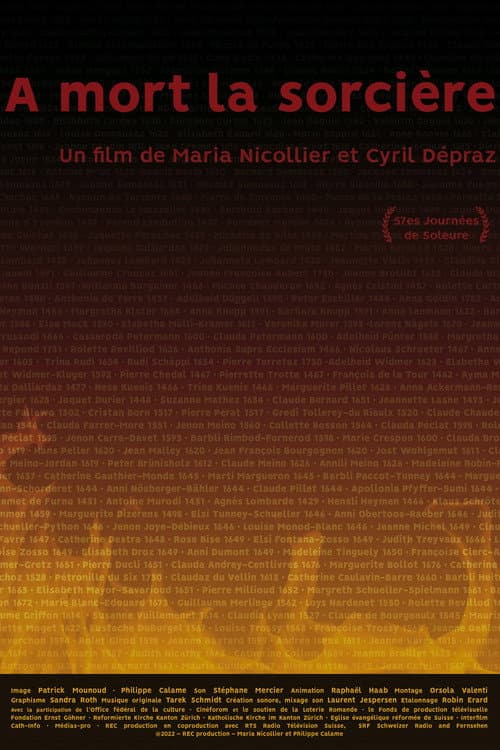 À mort la sorcière poster