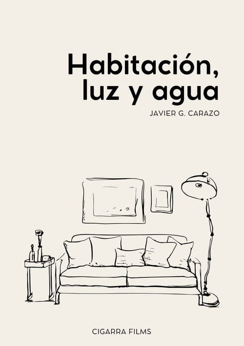 Habitación, luz y agua poster