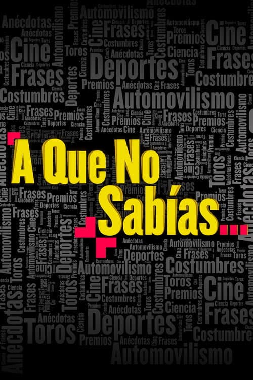 A que no sabías poster
