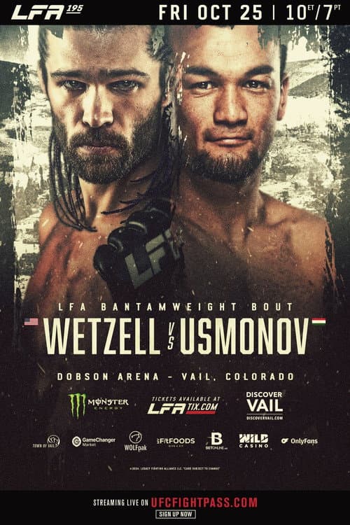LFA 195: Wetzell vs. Usmonov poster