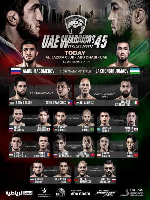 UAE Warriors 45: Magomedov vs. Jumaev poster