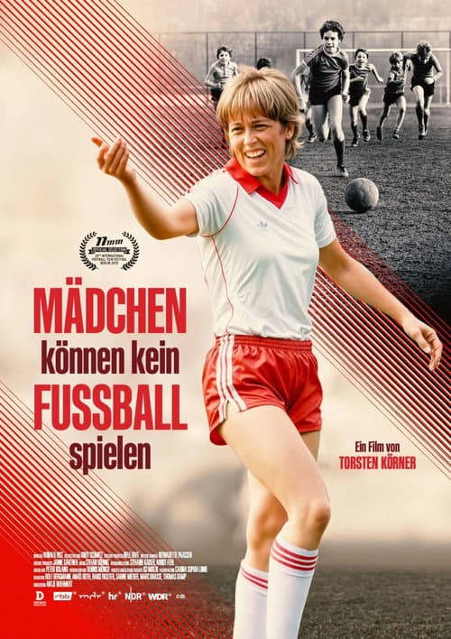 Mädchen können kein Fußball spielen poster